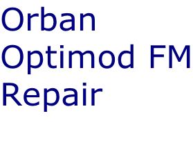 Orban  Optimod FM Repair